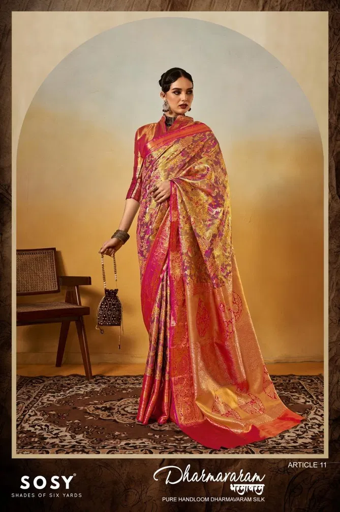 Dharmavaram By Sosy Handloom Silk Sarees Wholesale Market In India 